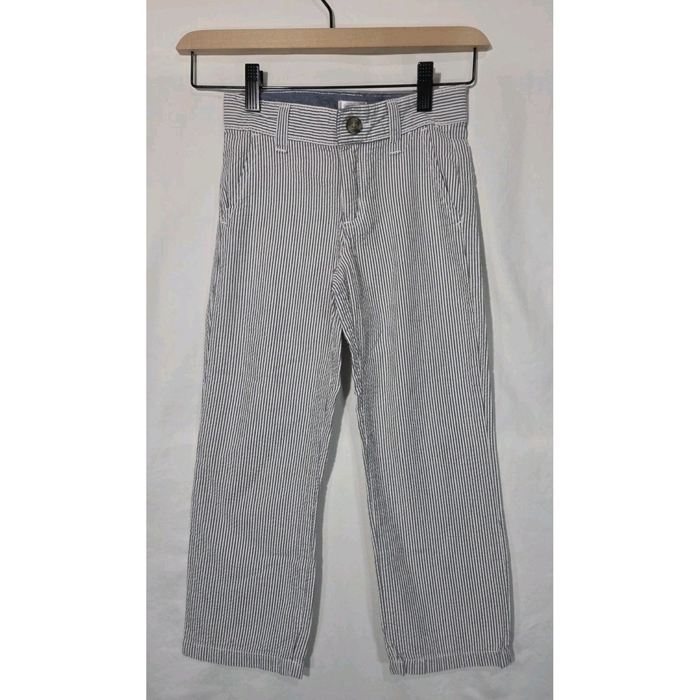 Gymboree Dressed Up Seersucker Pants Boys Size 5 Spring Easter Adjustable Waist